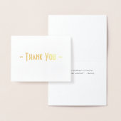 Custom Interior Message Folded Foil Danke Karte (Anzeige)