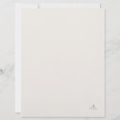 Custom Introvert Solitude Journal Writing Gift Briefbogen (Rückseite)