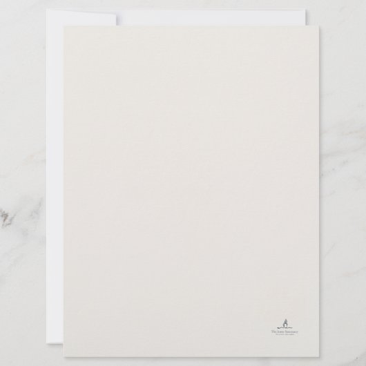 Custom Introvert Solitude Journal Writing Gift Briefbogen (Rückseite)