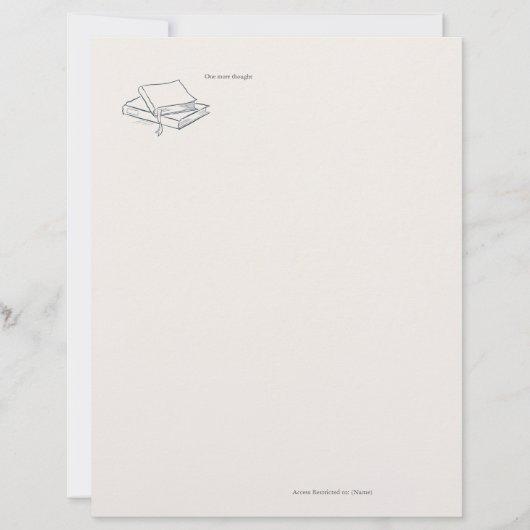 Custom Introvert Solitude Journal Writing Gift Briefbogen (Vorderseite)