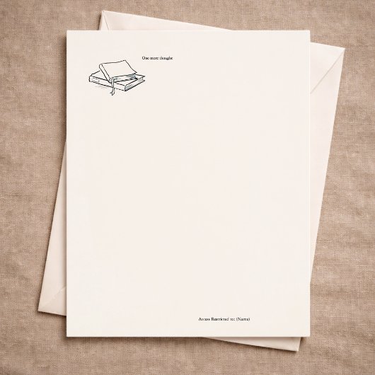 Custom Introvert Solitude Journal Writing Gift Briefbogen