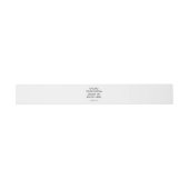 Custom Invitation Belly Band - Landscape 2" x 15" (Flach)