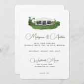 Custom Invitation - Wrightsville Manor NC Einladung (Vorne/Hinten)