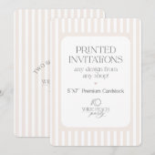 Custom Invitations - Wilde Peach Party Einladung (Vorne/Hinten)