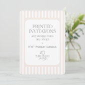 Custom Invitations - Wilde Peach Party Einladung (Stehend Vorderseite)