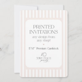 Custom Invitations - Wilde Peach Party Einladung