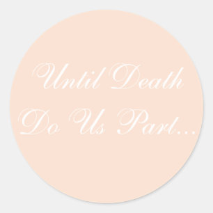 Custom Invite Linen Runder Aufkleber