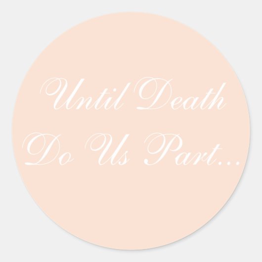 Custom Invite Linen Runder Aufkleber (Vorderseite)