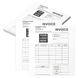 Custom Invoice Order Forms & Business Logo Notizblock