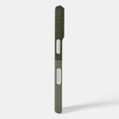 Custom iPhone 16 Case - Glitzer & Matte Moss Green (Rückseite / Rechts)