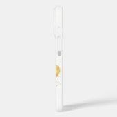 Custom Iphone 16 Phone Case Wasserfarbe Floral (Rückseite / Links)