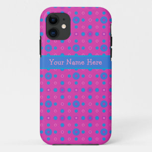 Custom iPhone 5/5s Case-Magenta, Blue iPhone 11 Hülle