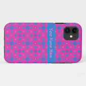 Custom iPhone 5/5s Case-Magenta, Blue Case-Mate iPhone Hülle (Rückseite (Horizontal))