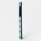 Custom iPhone 5/5s Fall: Polka Dots, Daisies, Blue Case-Mate iPhone Hülle (Hinten/Links)