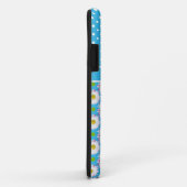 Custom iPhone 5/5s Fall: Polka Dots, Daisies, Blue Case-Mate iPhone Hülle (Hinten/Rechts)
