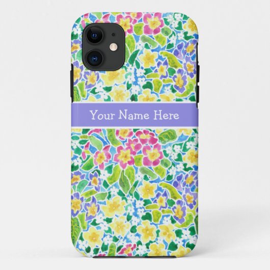 Custom iPhone 5 Case-Mate Fall, Spring Primroses Hülle (Rückseite)