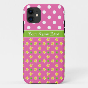 Custom iPhone 5 Xtreme Fall: Primroses, Polka Dots Case-Mate iPhone Hülle