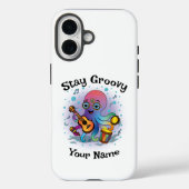 Custom iPhone Case | Retro Octopus | Name & Text (Rückseite)