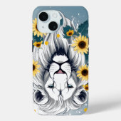 Custom iPhone Case, Sunflowers Magical Lion Case-Mate iPhone Hülle (Rückseite)