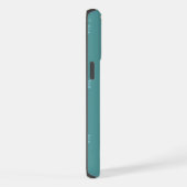 Custom iPhone Protective Case Green Floral & Dot  Hülle (Rechte Seite)