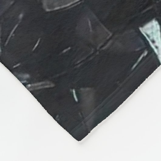 Custom Iridescent Abstract Stained Glass Pattern Fleecedecke (Ecke)