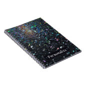 Custom Iridescent Abstract Stained Glass Pattern Notizblock (Rechte Seite)