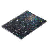 Custom Iridescent Abstract Stained Glass Pattern Notizblock (Linke Seite)