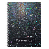 Custom Iridescent Abstract Stained Glass Pattern Notizblock (Vorderseite)