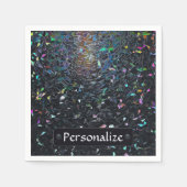 Custom Iridescent Abstract Stained Glass Pattern Serviette (Vorderseite)