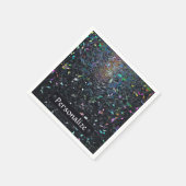 Custom Iridescent Abstract Stained Glass Pattern Serviette (Ecke)