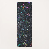 Custom Iridescent Abstract Stained Glass Pattern Yogamatte (Vorderseite)