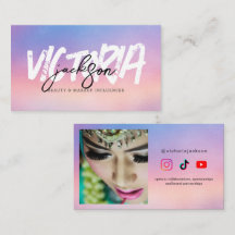 Custom Iridescent Beauty Makeuc Influencer Vlogger