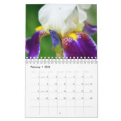 Custom Iris floral Calendar | Bearbeitungsjahr Kalender (Feb 2026)
