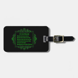 Custom Irish Blessing Luggage Tag Gepäckanhänger