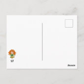 Custom Irish Dance Redhead Girl Green, Black Postkarte (Rückseite)