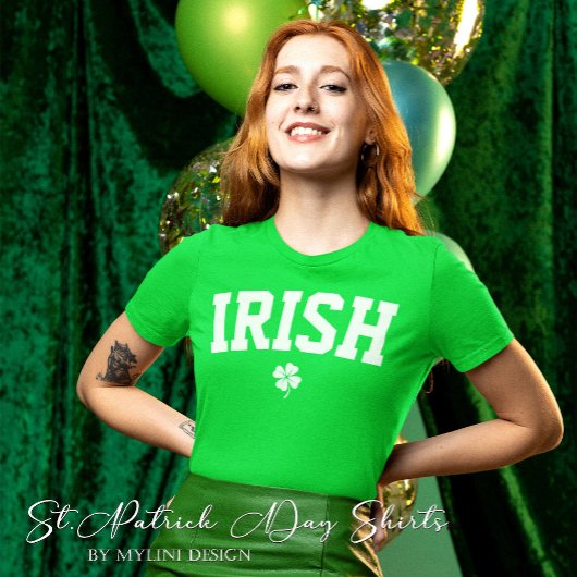 Custom Irish Kleeblatt St Patricks Day T-Shirt