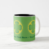 Custom Irish Kleeblatt Tasse (VorderseiteRechts)