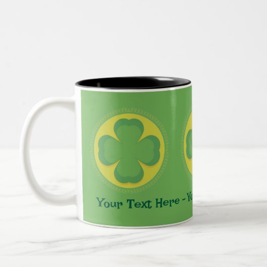 Custom Irish Kleeblatt Tasse (Links)