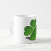Custom Irish Lucky Kleeblatt Happy St Patrick Tass Kaffeetasse (Vorderseite Links)