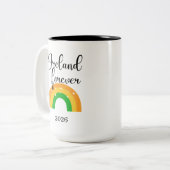 Custom Irish Mug 15 oz two tone Zweifarbige Tasse (Vorderseite Links)
