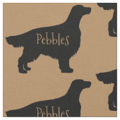 Custom Irish Setter Dog Fabric Stoff (Nahaufnahme)