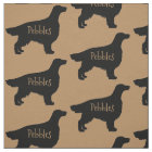Custom Irish Setter Dog Fabric