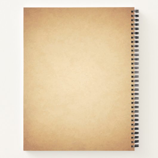 Custom Italian Themed Rezept Book, Kochbuch Notizblock (Rückseite)