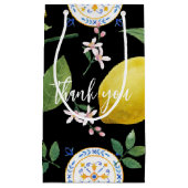 Custom Italian Tile Botanic Small Geschenktasche Kleine Geschenktüte (Vorderseite)