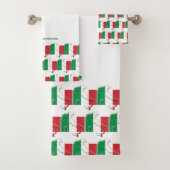 Custom ITALY FLAG Badhandtuch Set (Insitu)
