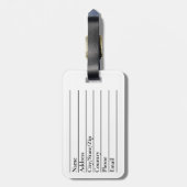 Custom Italy Flag Italienische Fahne Travel Luggag Gepäckanhänger (Rückseite vertikal)