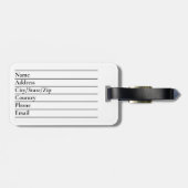 Custom Italy Flag Italienische Fahne Travel Luggag Gepäckanhänger (Rückseite horizontal)