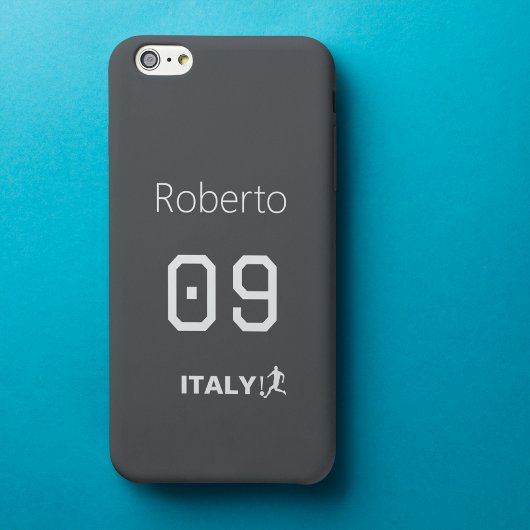 Custom Italy National Soccer Professional Mono iPhone Hülle