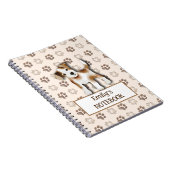 Custom Jack Russell Terrier Notebook - Niedlicher  Notizblock (Rechte Seite)