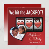 Custom Jackpot Las Vegas Save the Date (Vorne/Hinten)